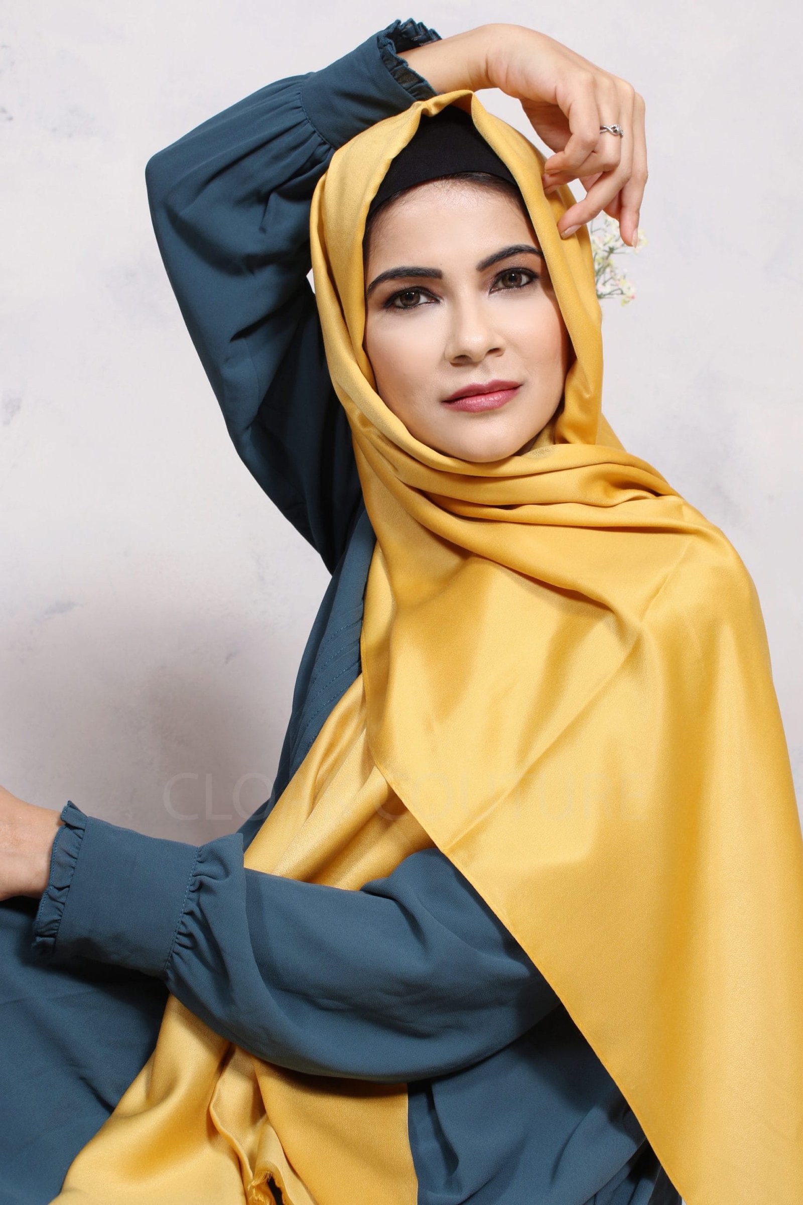 Gold Dust Luxe Silk Hijab - Image 3