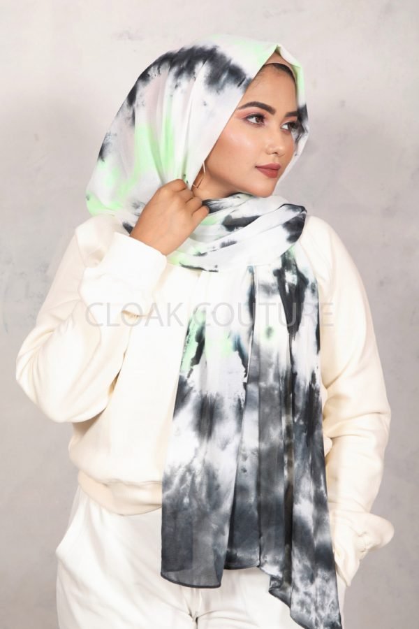 image00116 Mojito Tie Dye Chiffon Hijab