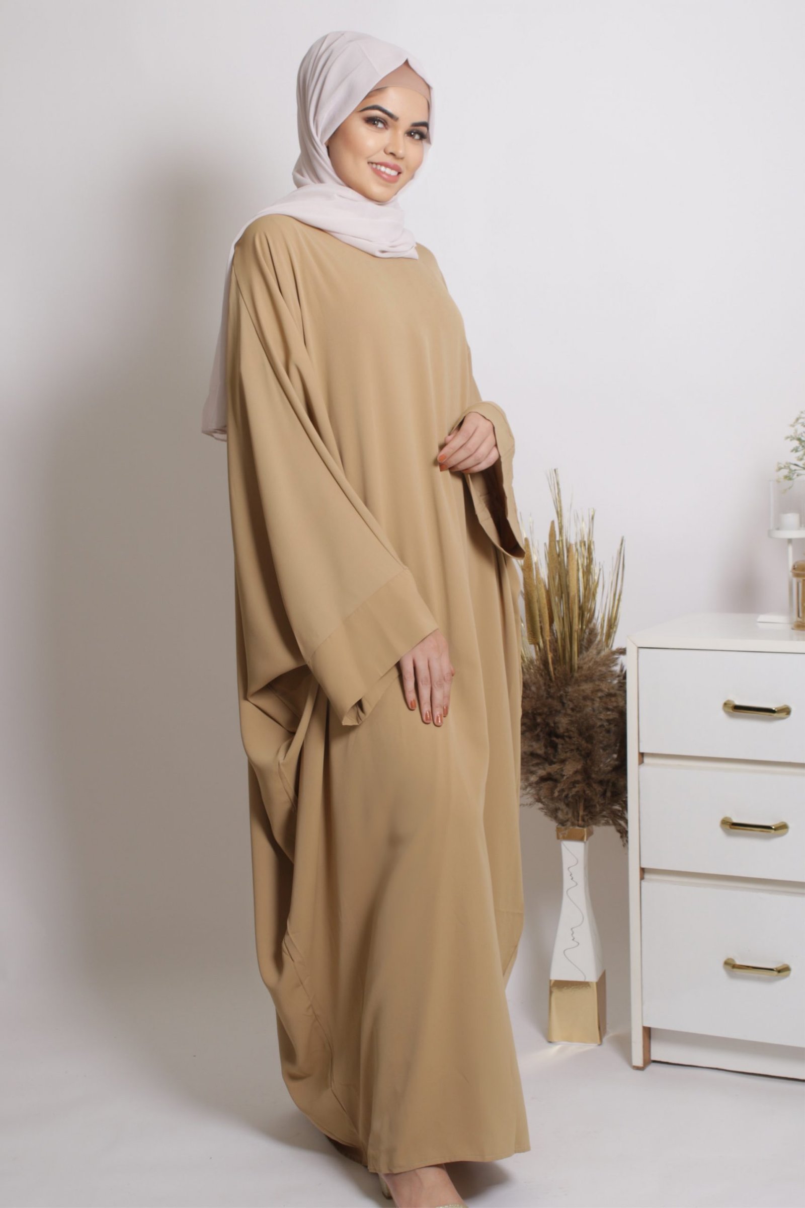 Farasha Kaftan Abaya - Beige