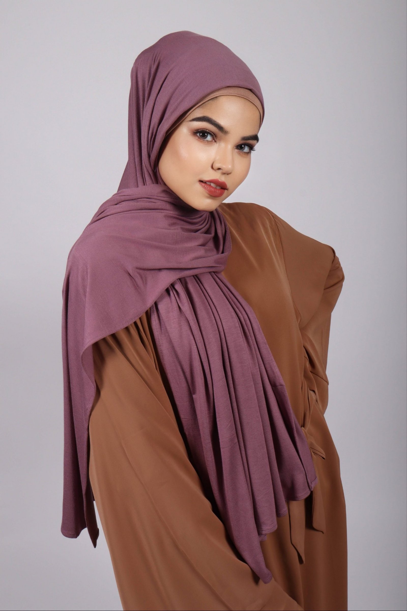 Orchid pink Premium Jersey Hijab - Image 2