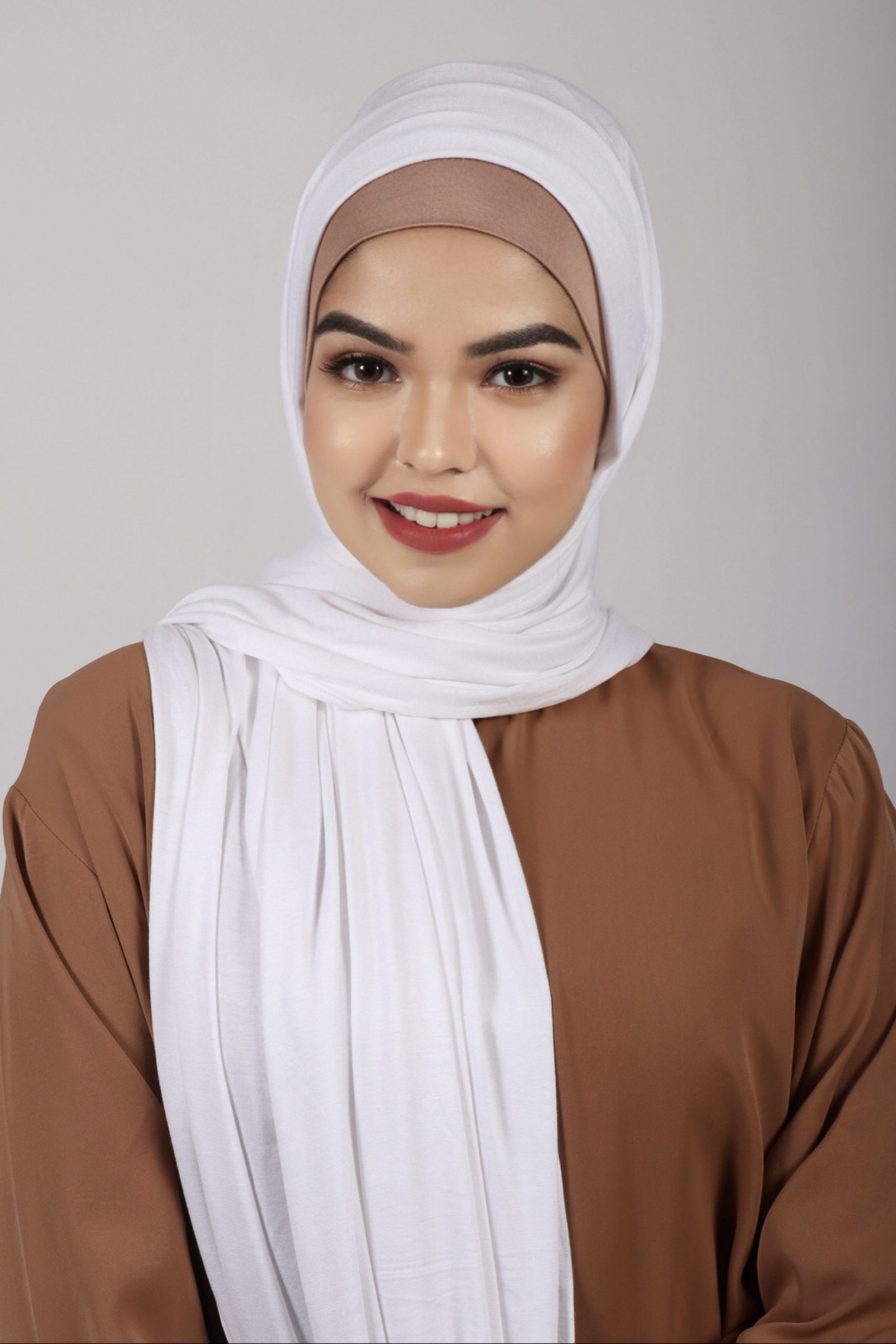 White Premium Jersey Hijab - Image 3