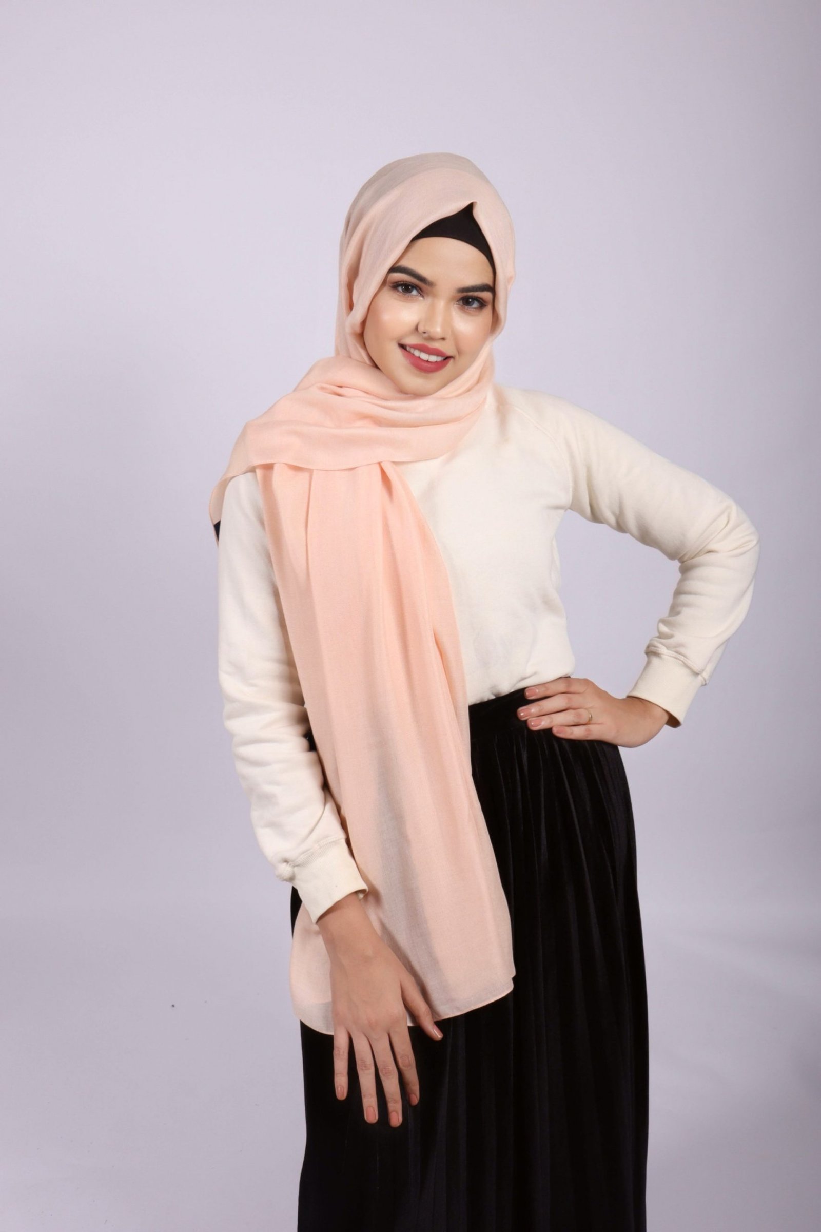 Peach Puff Modal Hijab - Image 3