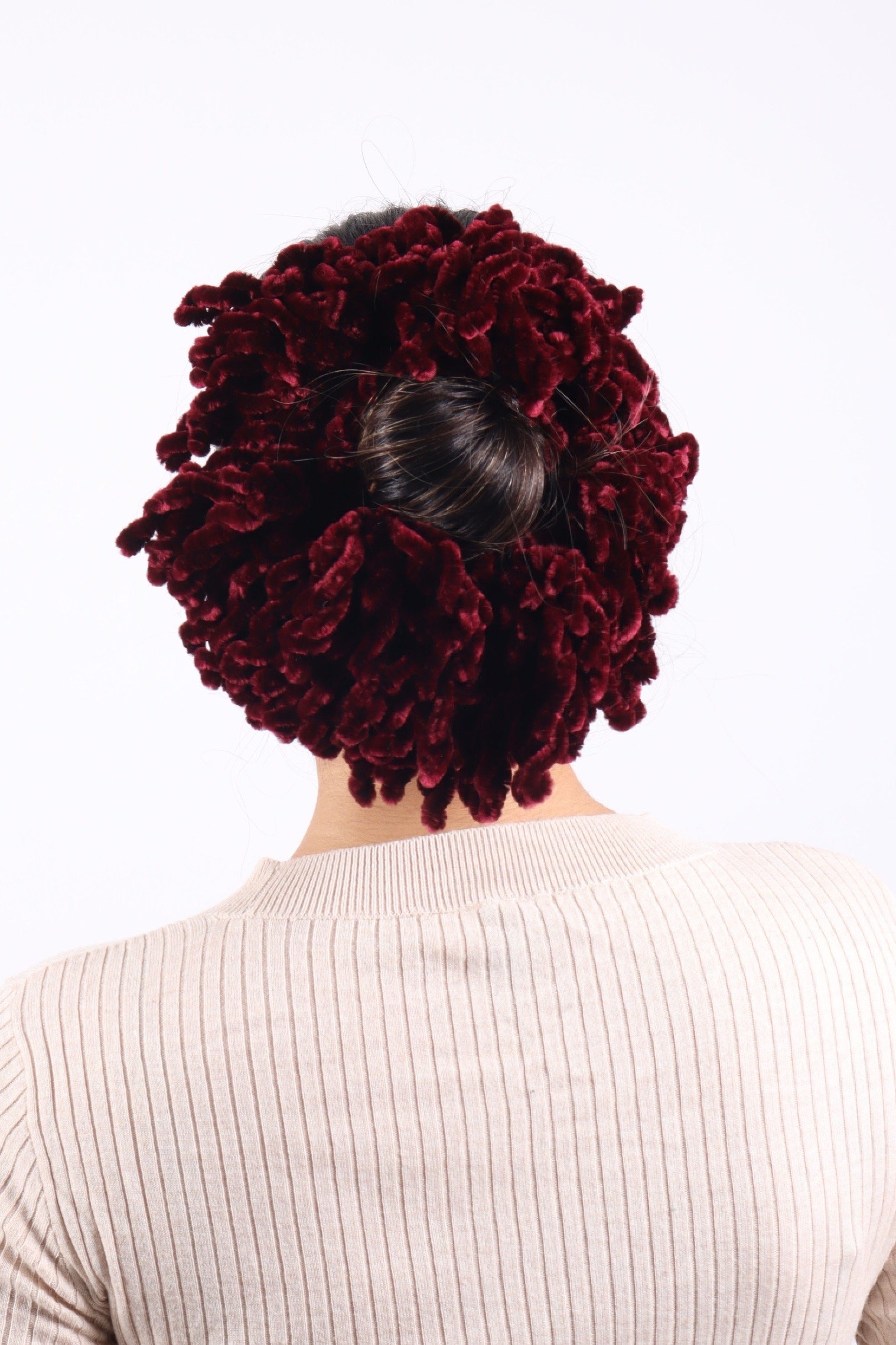 Wine Volumizing Scrunchie - Image 2