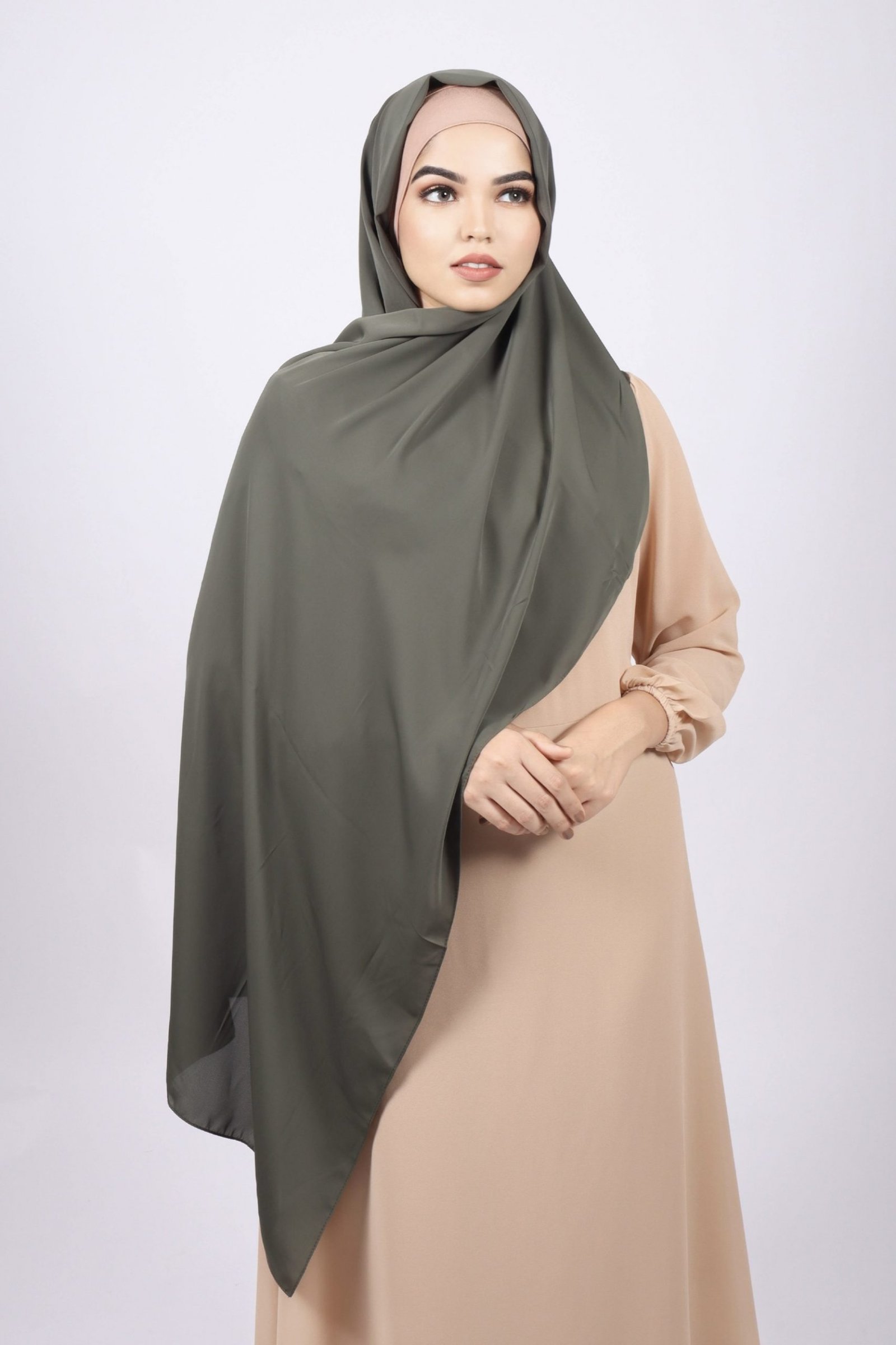 Avocado Korean Chiffon Hijab - Image 2