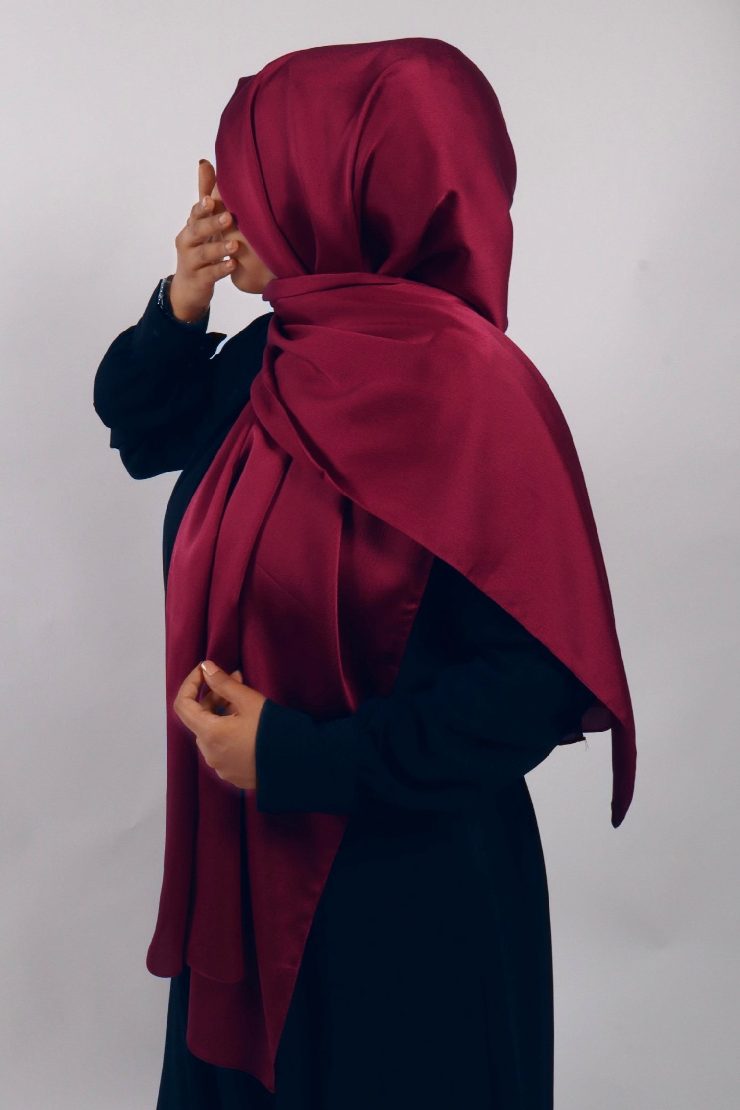 Red Rose Turkish Silk Hijab