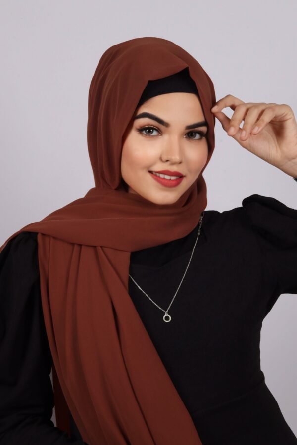 39600434-13A9-44FF-AE80-83041ADA9CA2 Umber Premium Chiffon Hijab