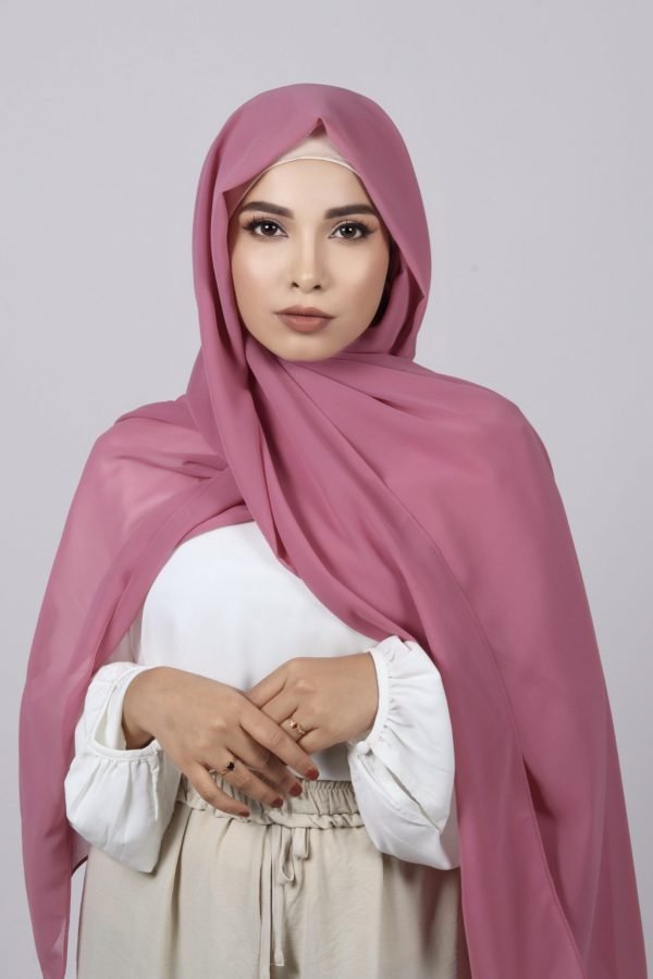 5B4F7BD5-547E-44E8-B98B-3BE55E1D0CDE Blush Pink Premium Chiffon Hijab