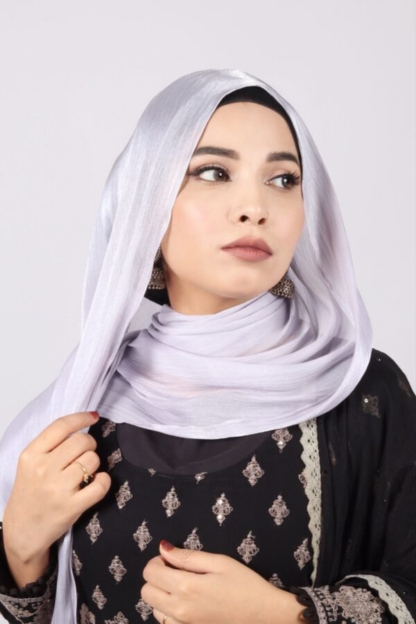 6EC1FD7E-C2D8-4CD7-A7DB-AA7A9A9A7736 Haze Organza Shimmer Hijab