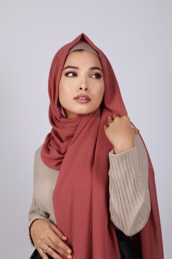 8D7C0F88-23A8-43A7-A600-4EE524999750 Terracotta Premium Chiffon Hijab