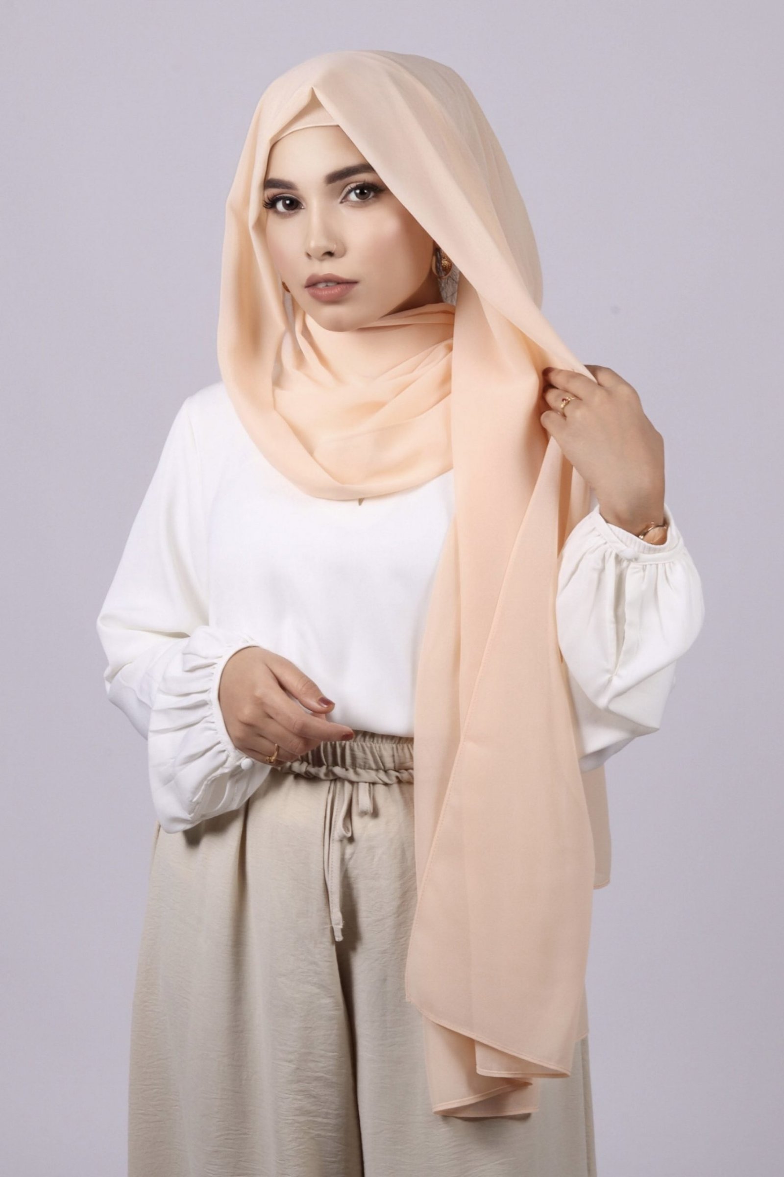 Blush Premium Chiffon Hijab - Image 2