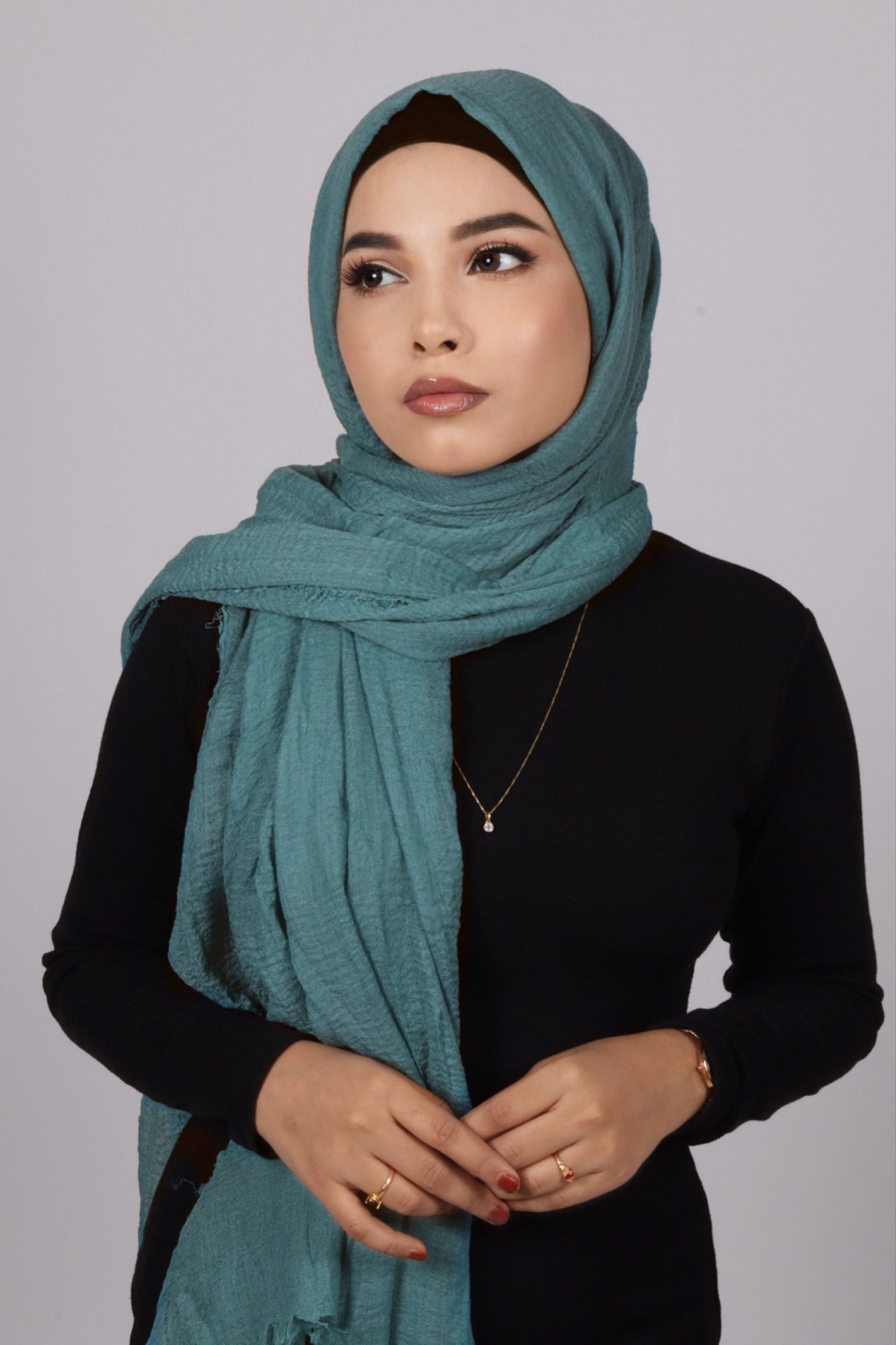 Carribean Crinkled Cotton Hijab