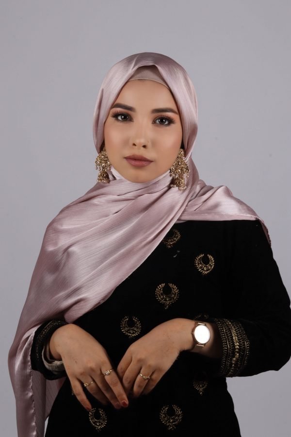 Rose Gold Muna Satin Hijab