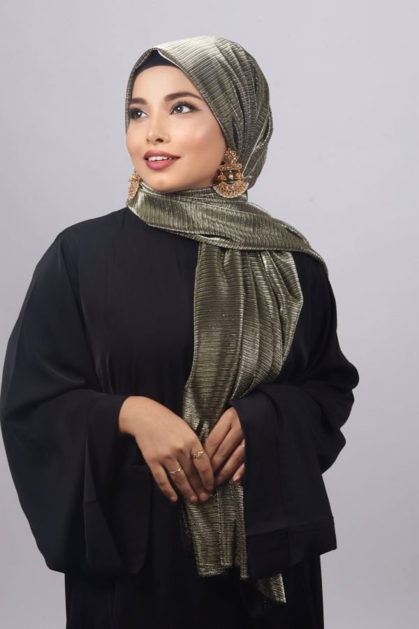 78EA166D-BE62-4C25-A3D2-DFEC26F21B66 Starlight Metallic Ribbed Hijab