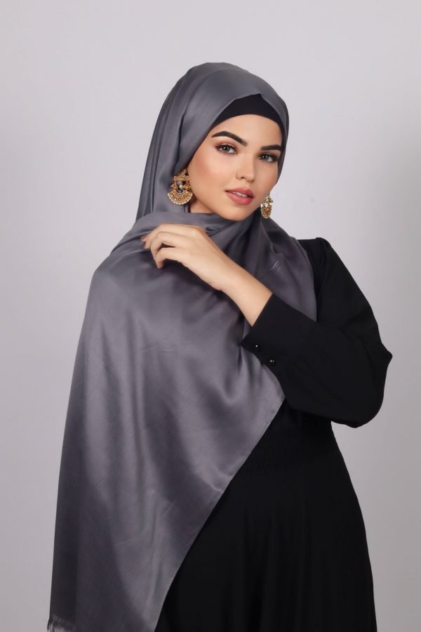 2BCFD4BA-D65A-4A7F-90FC-42607E145CE4 Gunmetal Luxe Silk Hijab