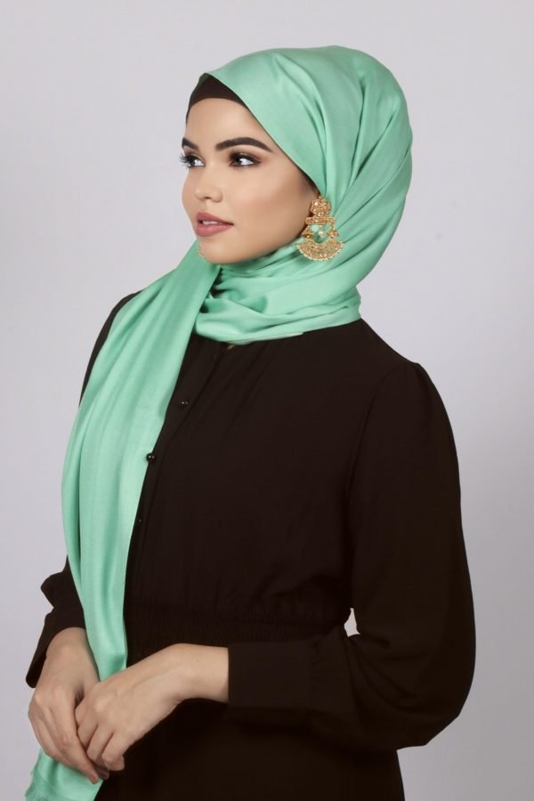 CD308BBB-21D1-4121-B9EA-FCB15A24D573 Mint Rush Luxe Silk Hijab