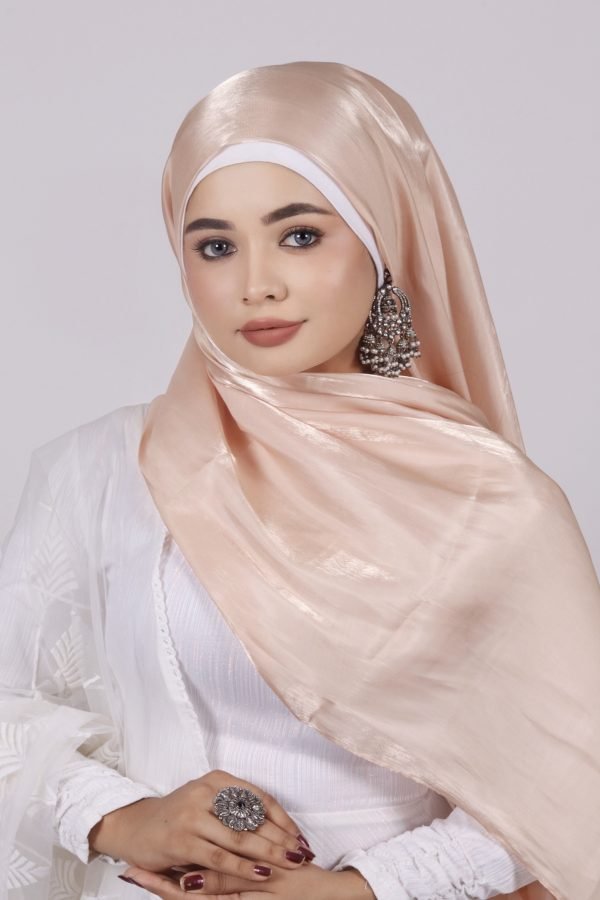 26E1FC78-D814-4EB6-ABD8-0C18A6A91D82 Peach Perfect Premium Organza Hijab