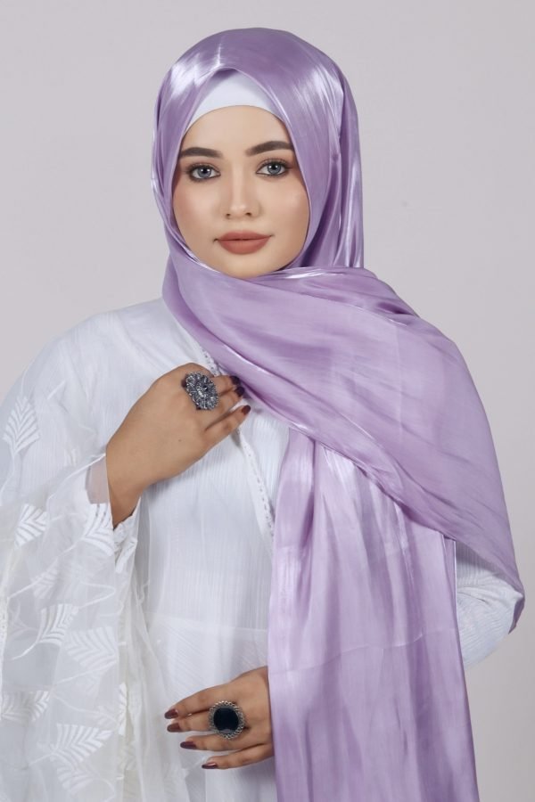 F37E3905-54D7-4454-AA3D-16F78A8C9382 Lavender Premium Organza Hijab