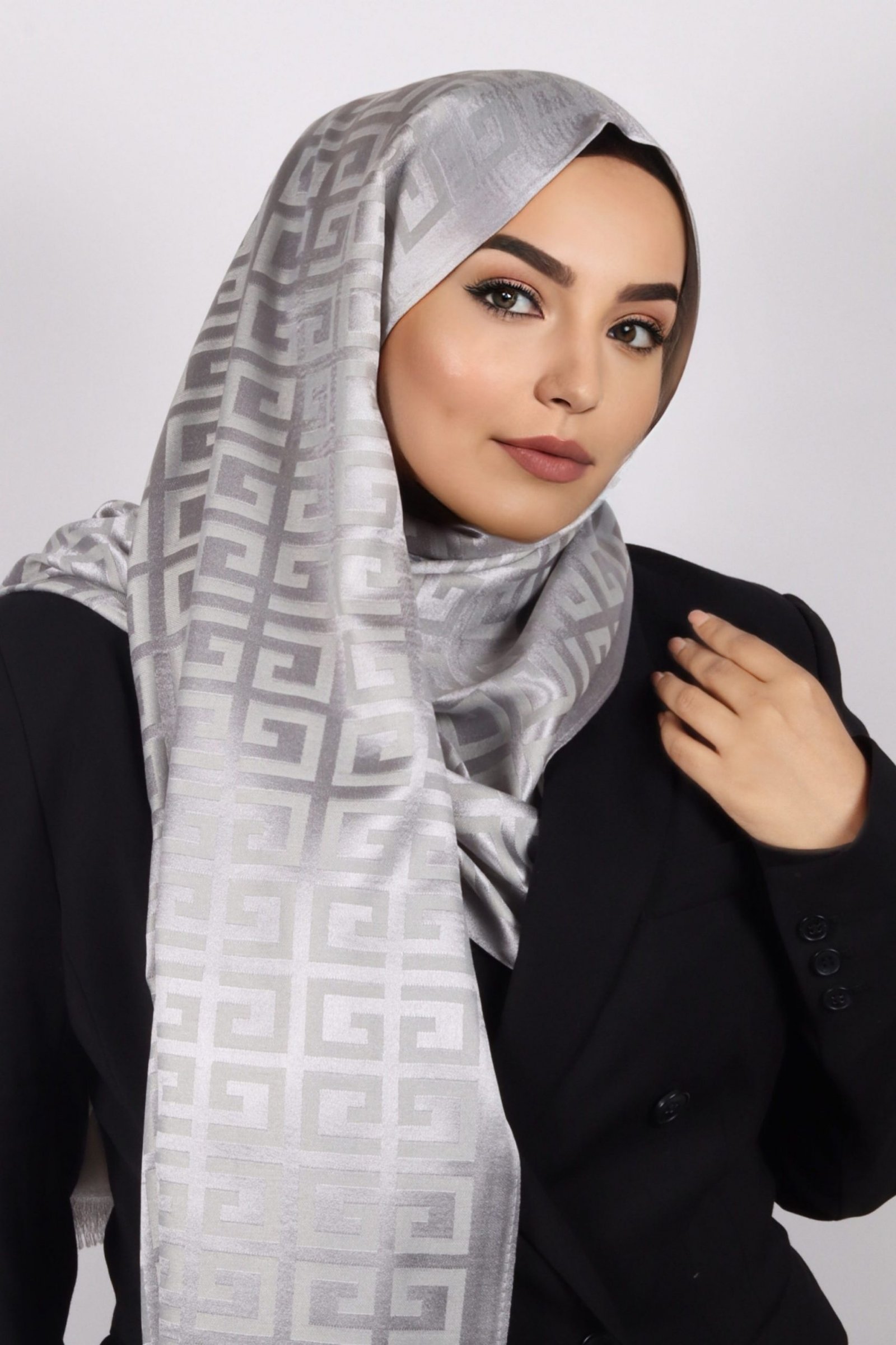Athena Viscose Silk Greek Print Hijab