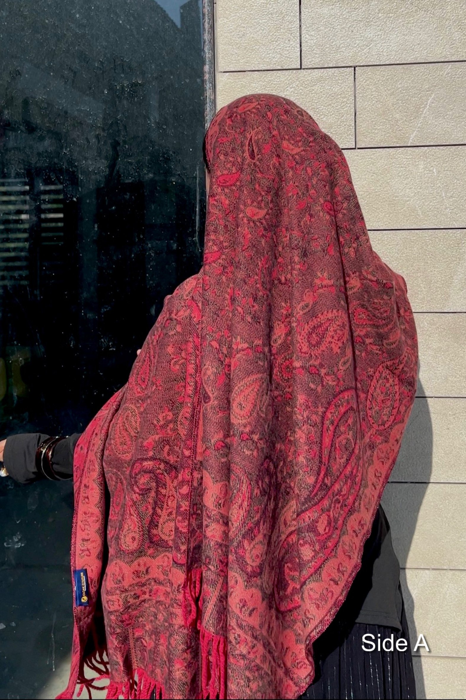 Anarkali Double Sided Pashmina Shawl - Image 2