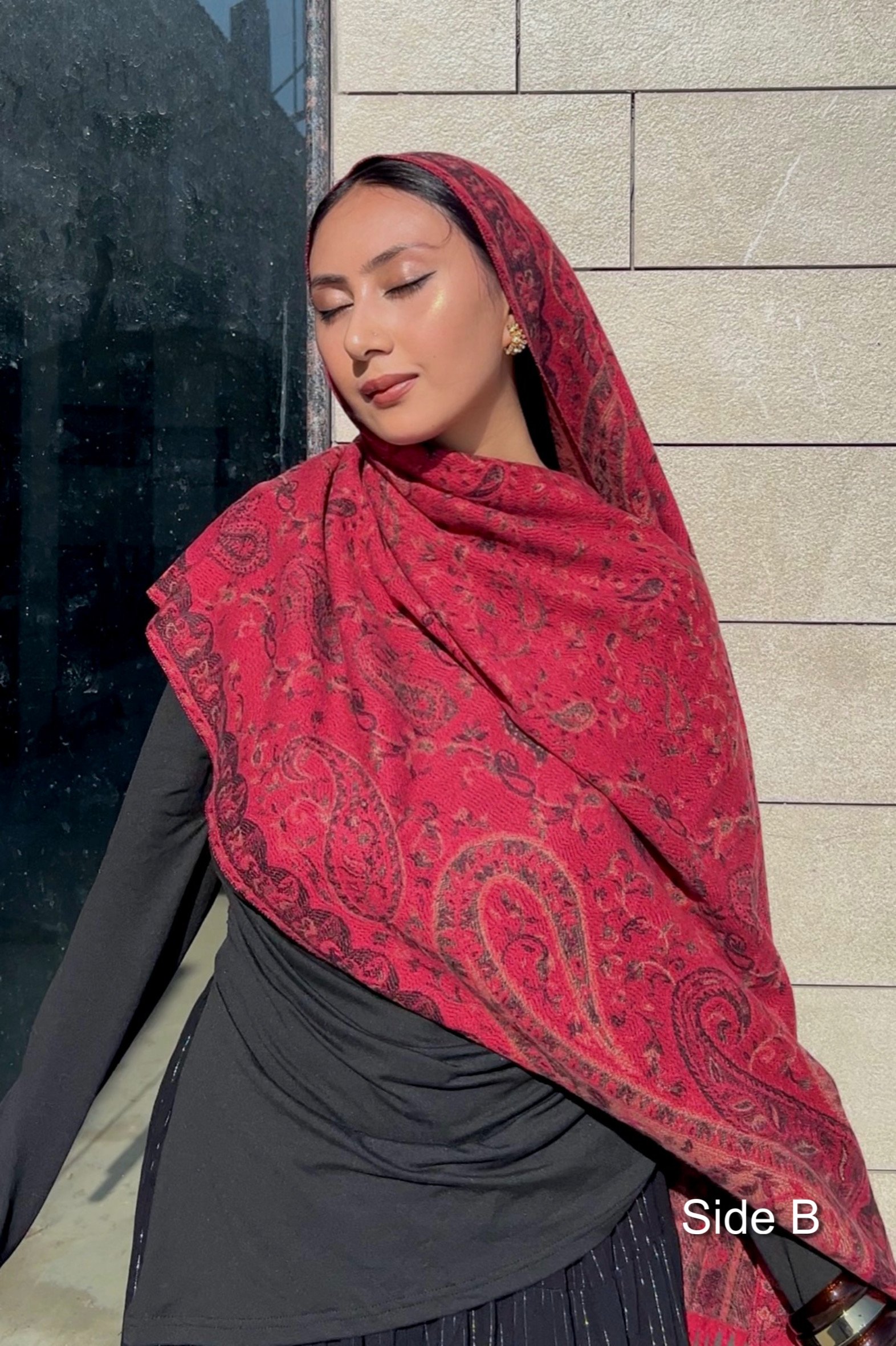 Anarkali Double Sided Pashmina Shawl