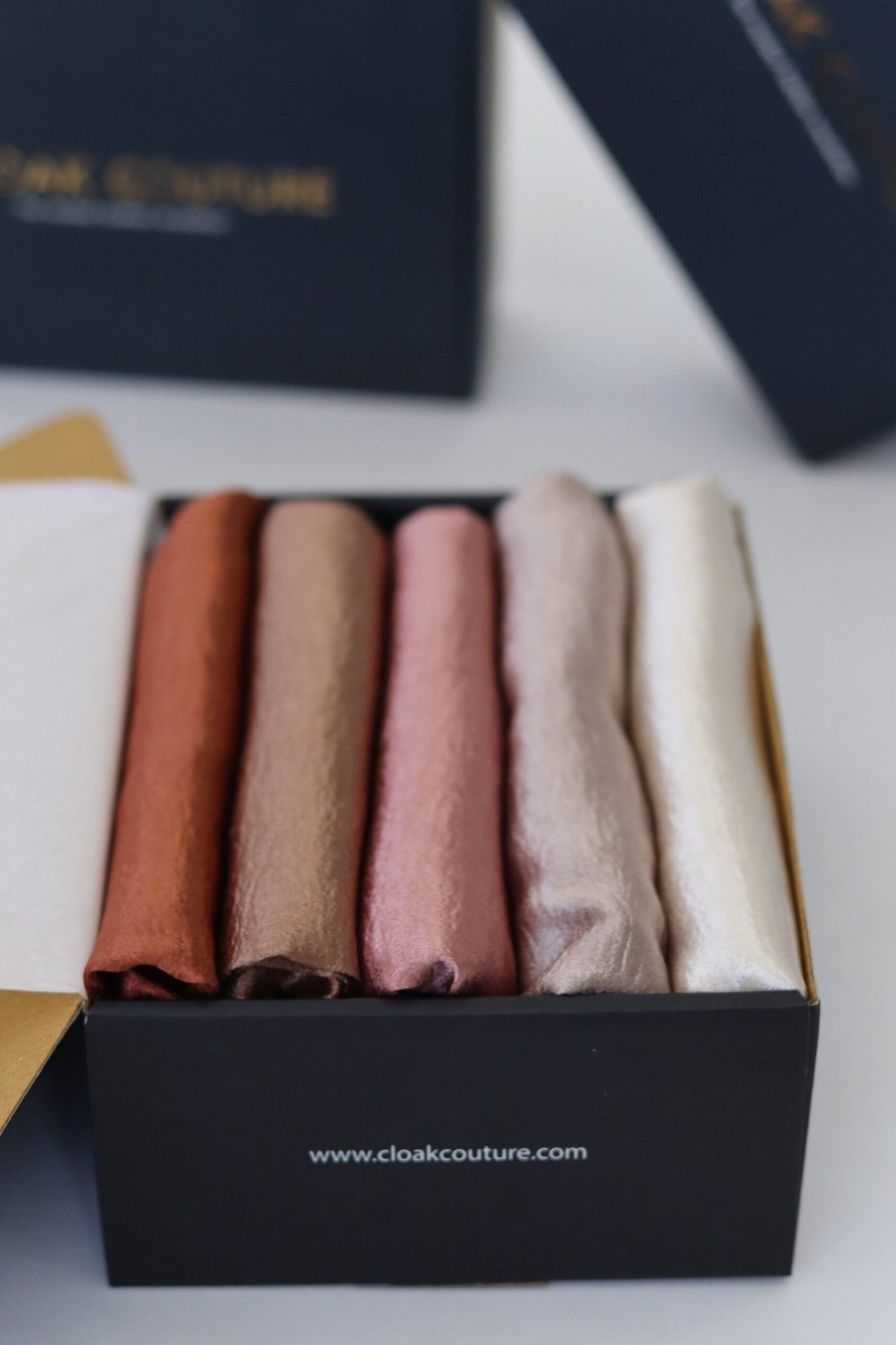 Kiss of Copper Marble Satin Box ( Set of 5) - Image 2